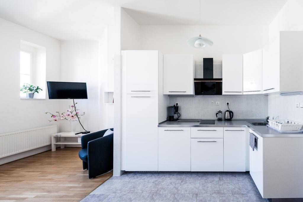 Modern Apartment Riegrovy Sady Praga Habitación foto